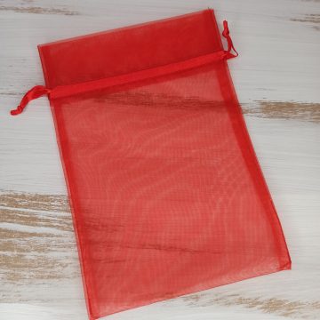 organza red pouch