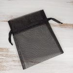 organza black pouch