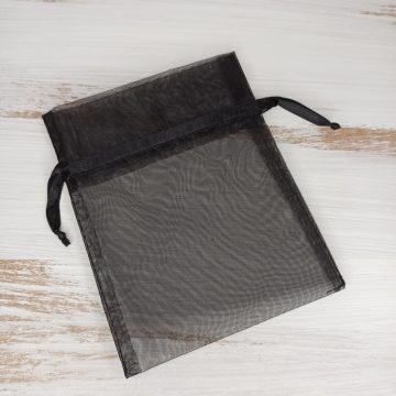 organza black pouch