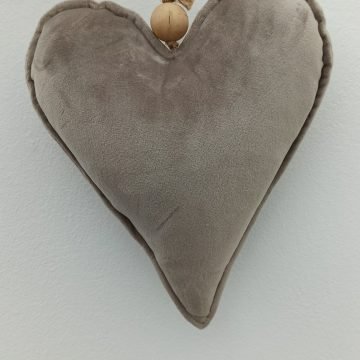 velvet plush hanging heart