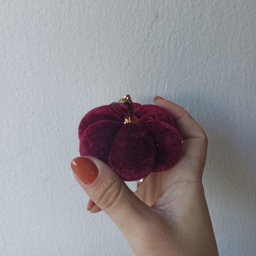 velvet pumpkin, gold stem