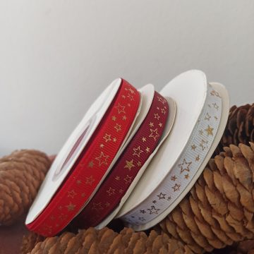 grosgrain ribbon with stars