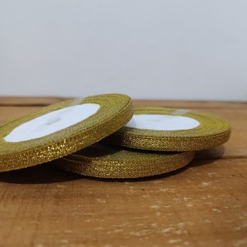 metallic gold ribbon